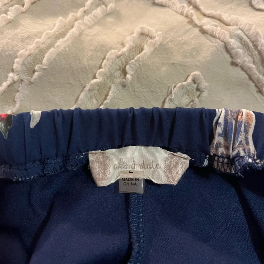 Blue Floral & Steer Print Shorts | Altar’d State - Picture 3 of 3